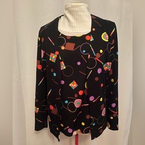 Jonathon Logan Shirt and Jacket Set Size Small